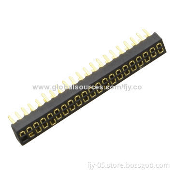 1.27mm Female Header, Dual-row Straight Base, 1A Current Rating